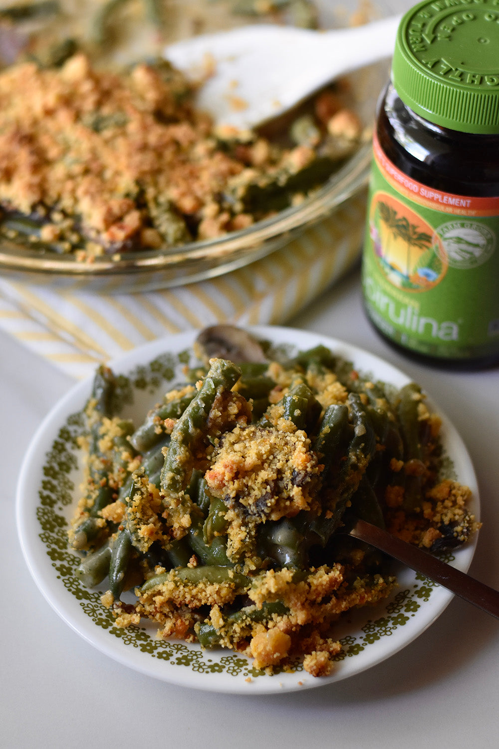 Spirulina Green Bean Casserole